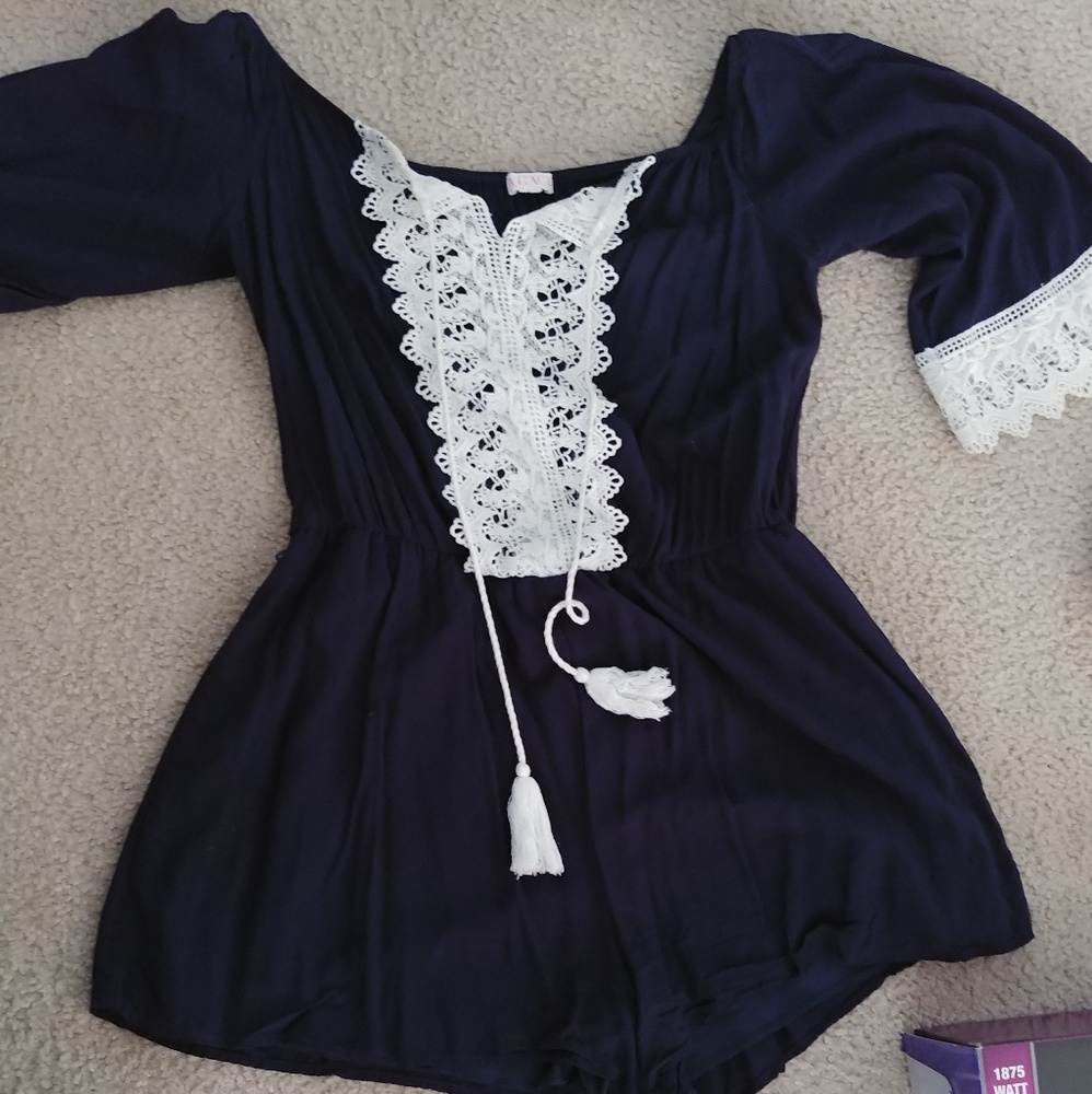 Navy blue Romper